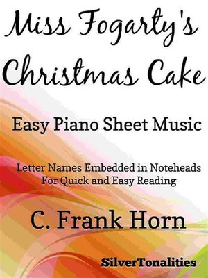 cover image of Miss Fogarty's Christmas Cake Easy Piano Sheet Music